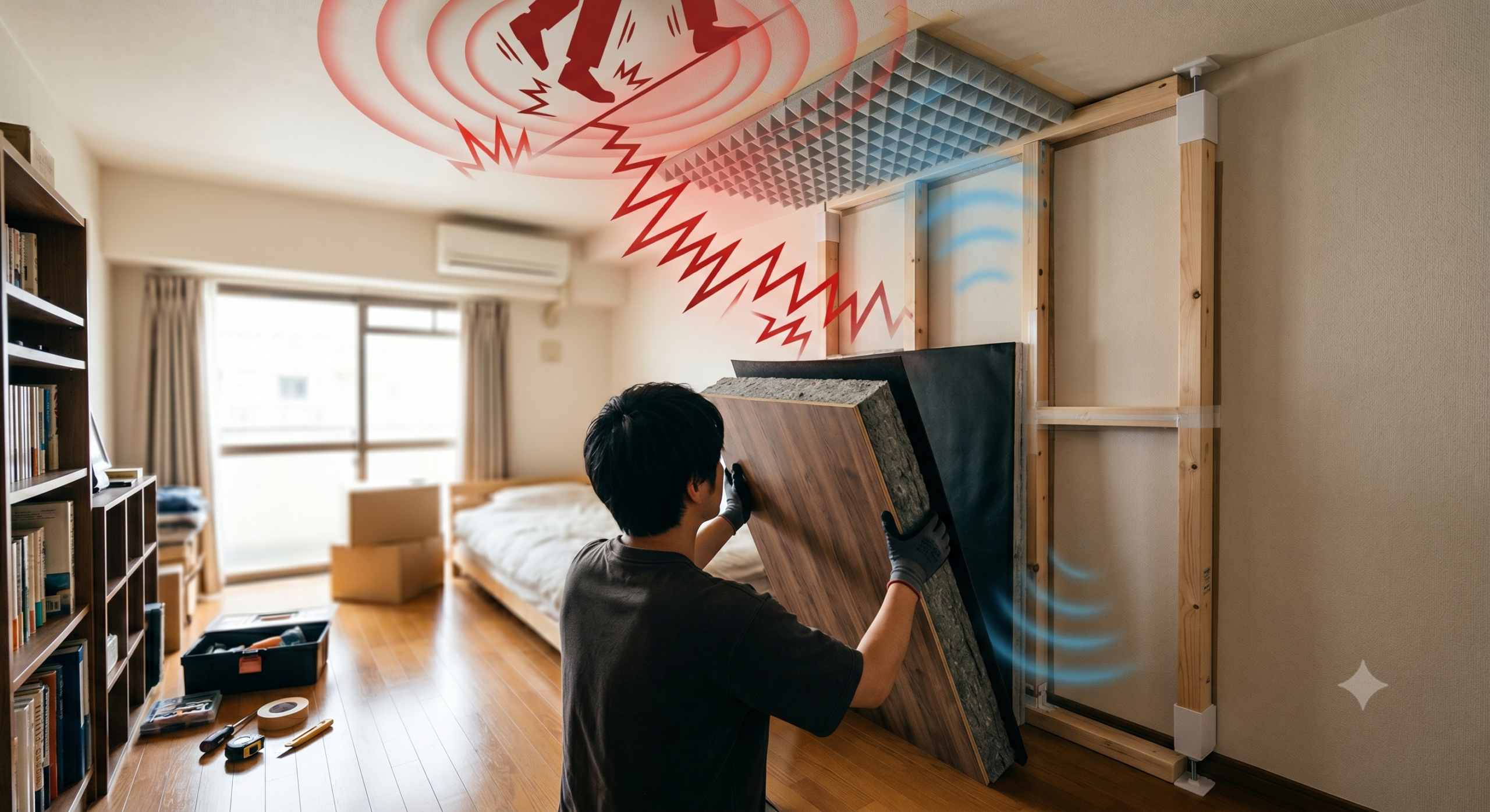 賃貸の天井・壁で挑む「足音・生活音」限界防音DIYマニュアル